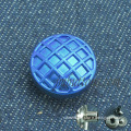 Blue grid fashion modern style metal snaps buttons for coat